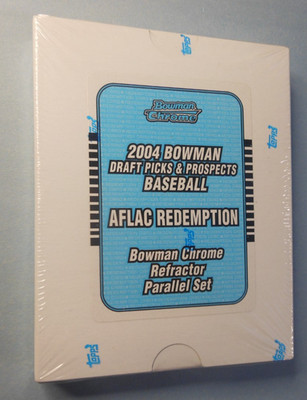 NEW Sealed 2004 Bowman Chrome Draft Baseball AFLAC Refractor/550 Set w/McCutchen