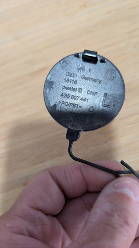 Genuine Audi Tow Eye Cover Cap # 4G5-807-441 # 4G5807441 - Picture 3 of 3