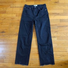 Everlane Women's The Way High Black Denim Jeans Size 27 Organic Cotton