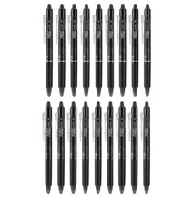 Pilot FriXion Clicker 0.7 Gel Pens 12 Pack Erasable Retractable Black Ink Fine