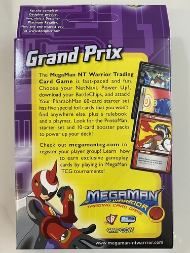 Mega Man NT Warrior Trading Card Game Grand Prix Starter Deck Pharaohman - Picture 4 of 7