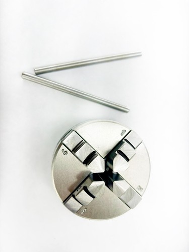 Revolving Center Shank MT3 + 4 Jaw Self Centering Chuck 65mm thread M14X1 - Picture 4 of 6