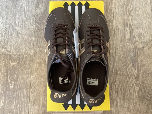Onitsuka Tiger MEXICO 66 SD 1183A872 204 LICORICE BROWN/CHAMPAGNE New in Box - Picture 5 of 6