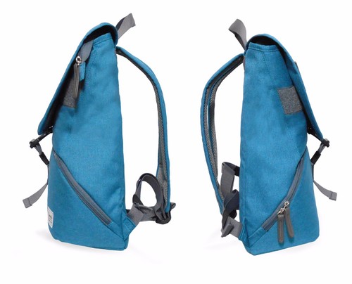 Elegante zaino fotocamera in tessuto melange per trasportare una fotocamera DSLR, 1 obiettivo standard - Foto 16 di 32