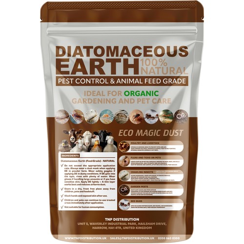 Diatomaceous Earth 500g DE - FEED Grade Red Mite Fleas Ticks Worming Powder - Picture 2 of 9