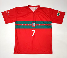 Vintage Portugal Soccer Jersey  Mens Made In Italy Football Ronaldo 7 size XL