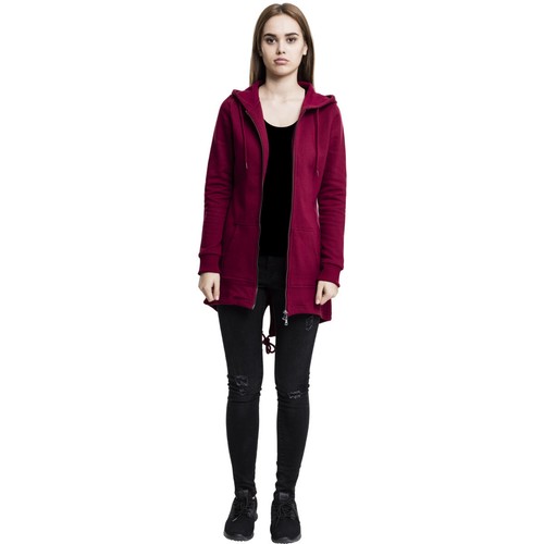 Urban Classics Ladies Sweat Parka Hoody Zip Jacket Kangaroo Pocket Sweatshirt - Picture 59 of 119