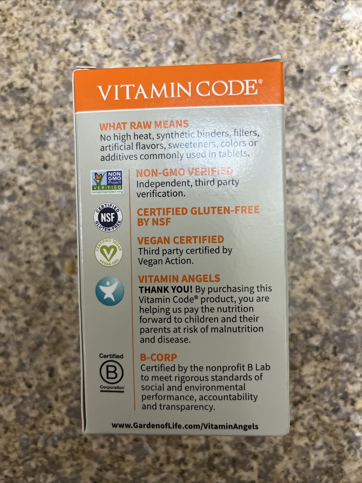 Garden of Life Vitamin Code Raw Vitamin C 60 Capsules 24 exp 11/23