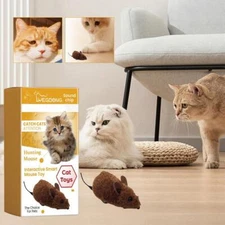  Smart Mouse Cat Toys Interactive Teaser Moving Pet Supplies 2024 New~