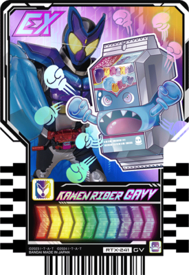 Kamen Rider Gavy EXカード PRC-041 Kamen Rider Gavv Gotchard Ride Chemy card Phase EX02 RTX-241 GV
