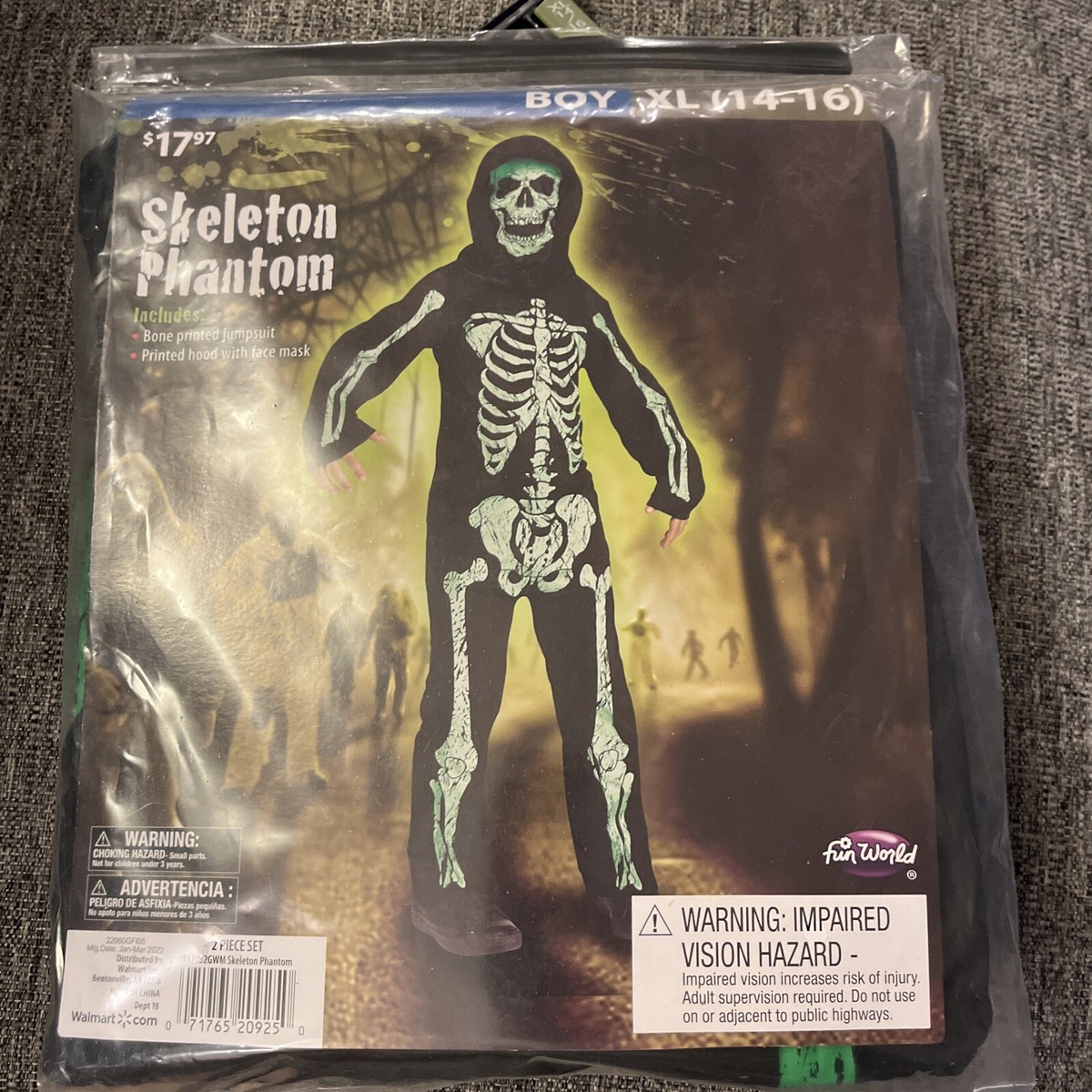 Women's Double-Sided Skeleton Jumpsuit – Full-Body Halloween Costume