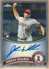2011 TOPPS CHROME REFRACTORS ROOKIE AUTOGRAPHS JORDAN WALDEN RC /499 RARE