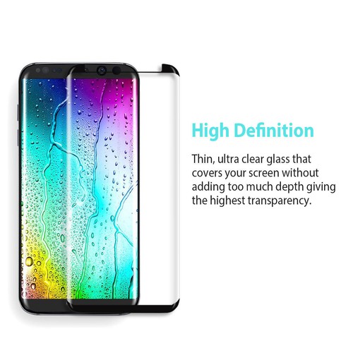 Galaxy S9 S8 Plus Full Glue Curved Tempered Glass Screen Protector for Samsung - Picture 4 of 9