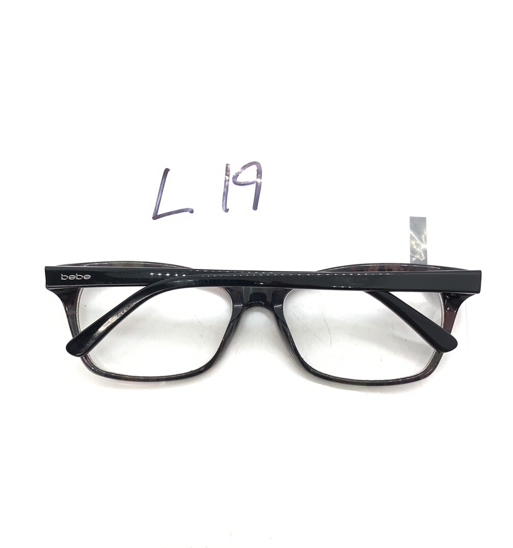 BEBE Rosy BB5118 001 Jet Floral Womens Rectangle Eyeglasses 55-17