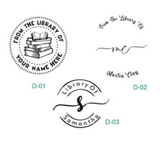 Custom Hand Held Embosser-From The Library of-Monogram Embosser-Book Embosser