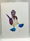 Stefani Truyol Duck Bird Art Print of Original Watercolor Artwork Signed