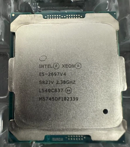 Matched Pair Intel E5-2697v4 2.3GHz/45M/2400MHz 18-Core 145W (SR2JV)