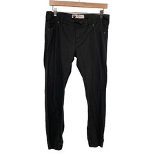 Levis Jogger Pants Youth Large 12-13 Yrs Black Pull On Comfort Cotton Blend