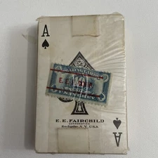 E. E. Fairchild Corporation Playing Cards WWII Era W/ Tax Stamp Unopened