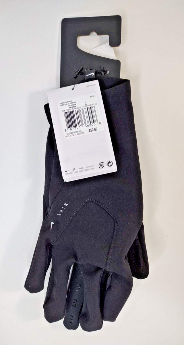 Nike Black Storm-FIT Shield Phenom Running Gloves DA7059-010