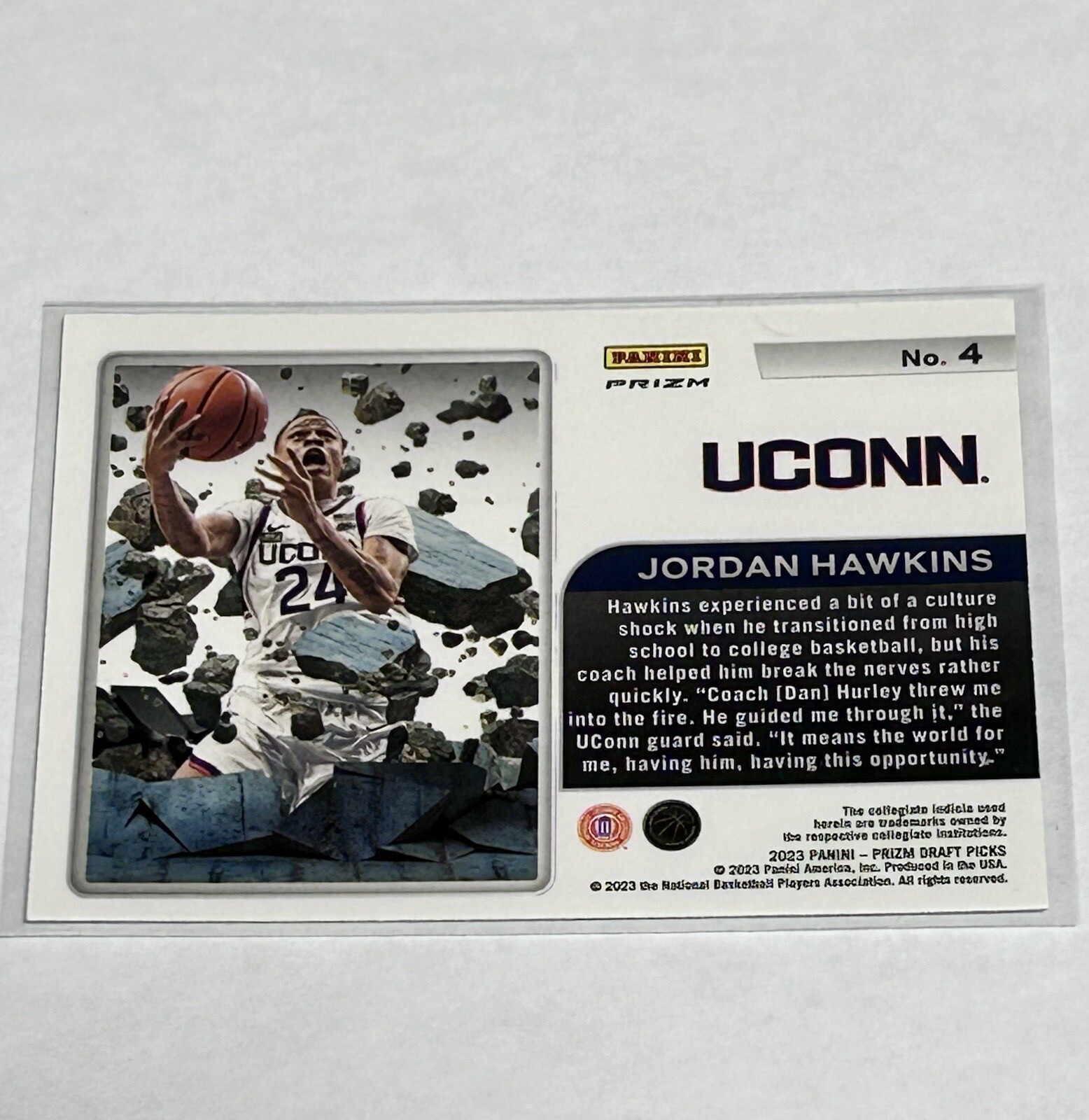 Jordan Hawkins 2023-24 Prizm Draft Picks Prizm Break #4 Red Cracked Ice Rookie thumbnail 5