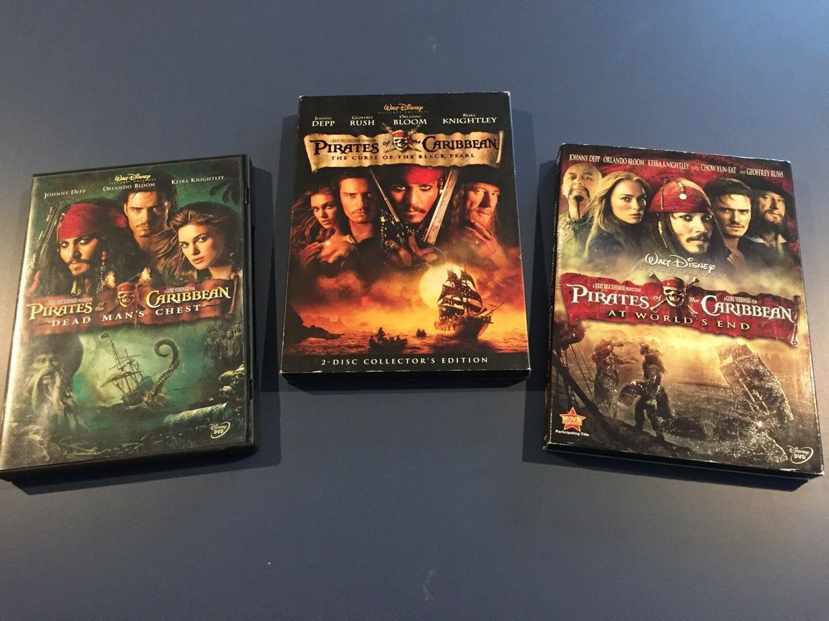 その他 BLACK PEARL DVD Pirates of the Caribbean--3 Movies--Black Pearl+Dead Man's