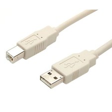 StarTech USBFAB 6 6Ft 2M USB A to USB B M/M Cable Printer Scanner Cord Beige