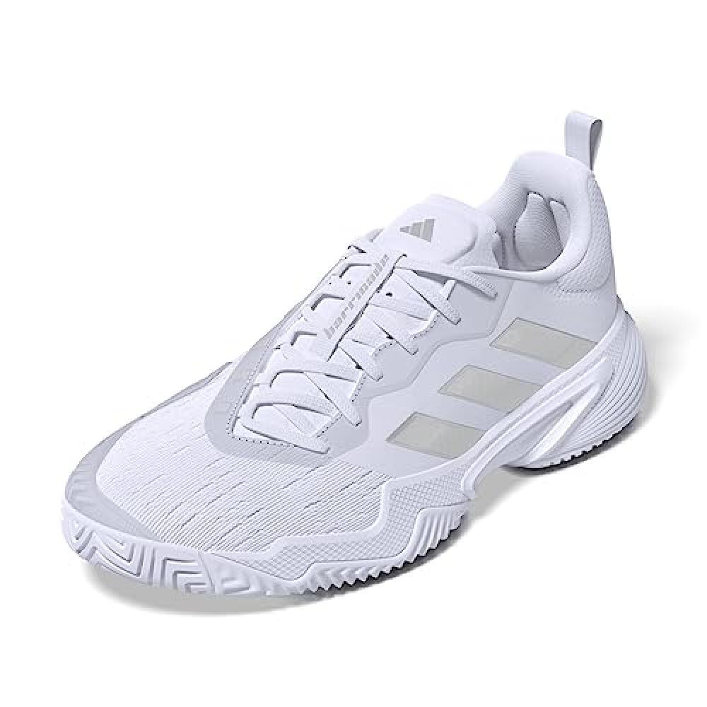 (TG. 38 EU) adidas Barricade W, Shoes-Low (Non Football) Donna, Ftwr White/Silve