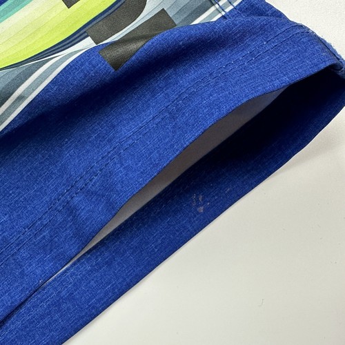 Hurley Board Shorts Serape Stripes Blue Swim Men's Size 33 - Picture 11 of 15