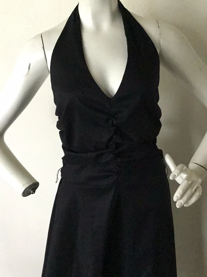 VESTIDO DONNA RICCO NEGRO SIN ESPALDA TALLA 14 Foto 3 de 4