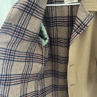 Zero King Vintage Wool 3 Button Overcoat Car Coat Men's 38 Zero King Vintage Wool 3 Button Overcoat Car Coat Men's 38