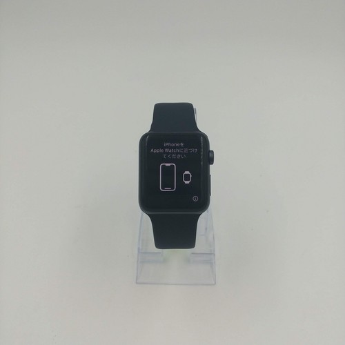 GPS Only Apple Watch Series 3 42MM Graphite Aluminum Black Sport Band A1859