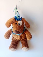 Toys R Us Animal Alley Happy Birthday Plush Brown Dog Stuffed Animal Party Hat