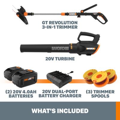 Worx 20v gt revolution hotsell