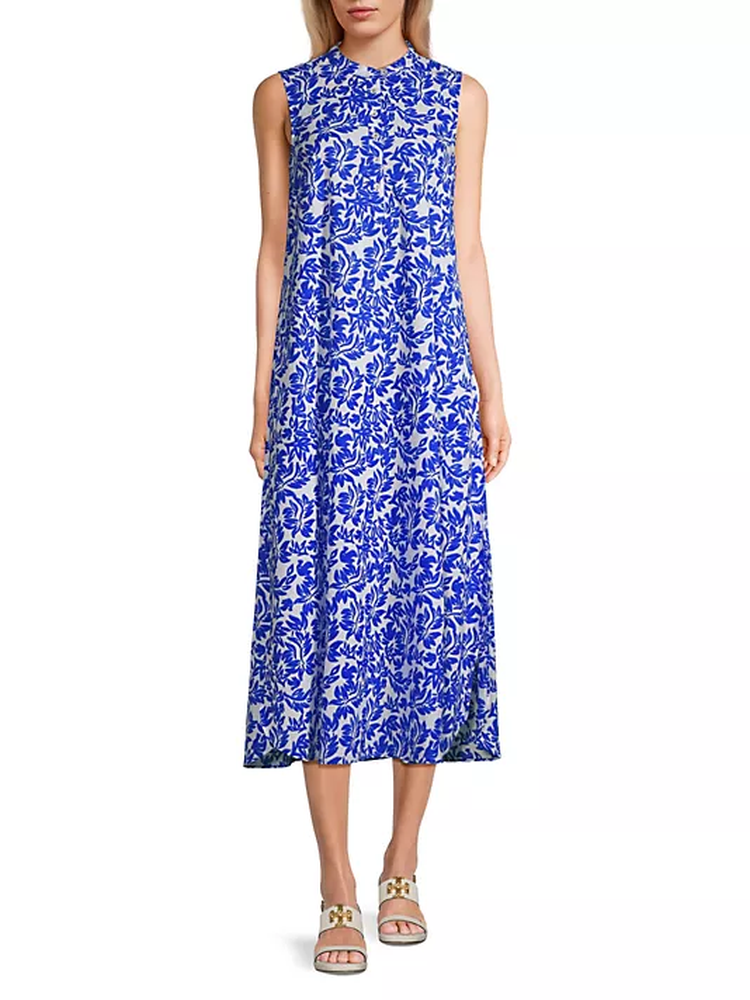 active midi dress Women's Lexi Short Sleeve Fit & Flare Midi Dress | Blue