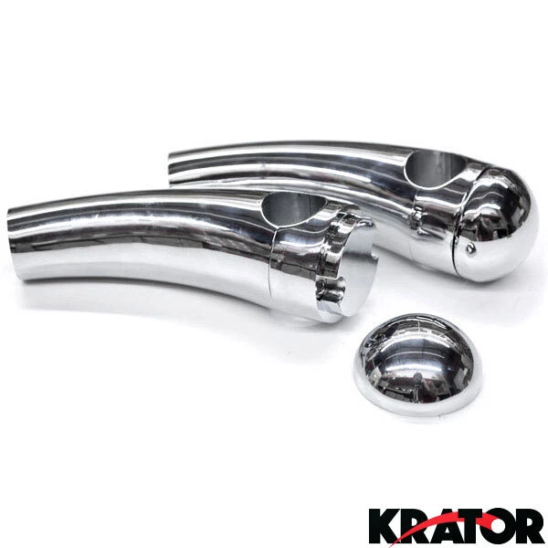 MOTOCICLETA Chopper CROMO 1" MANILLAR ELEVADORES Para KAWASAKI SUZUKI 4.5" PULLBACK Foto 3 de 4