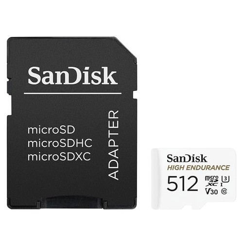 SanDisk High Endurance 100MBs Micro SDXC Card & Adapter 512GB SDSQQNR-512G - Picture 2 of 3