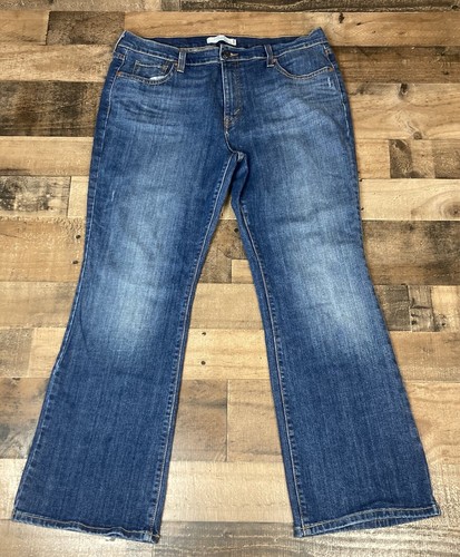 Levis Jeans Women Sz 16 S Short Blue 515 Boot Cut Medium Wash Denim High Rise - 第 1/12 張圖片