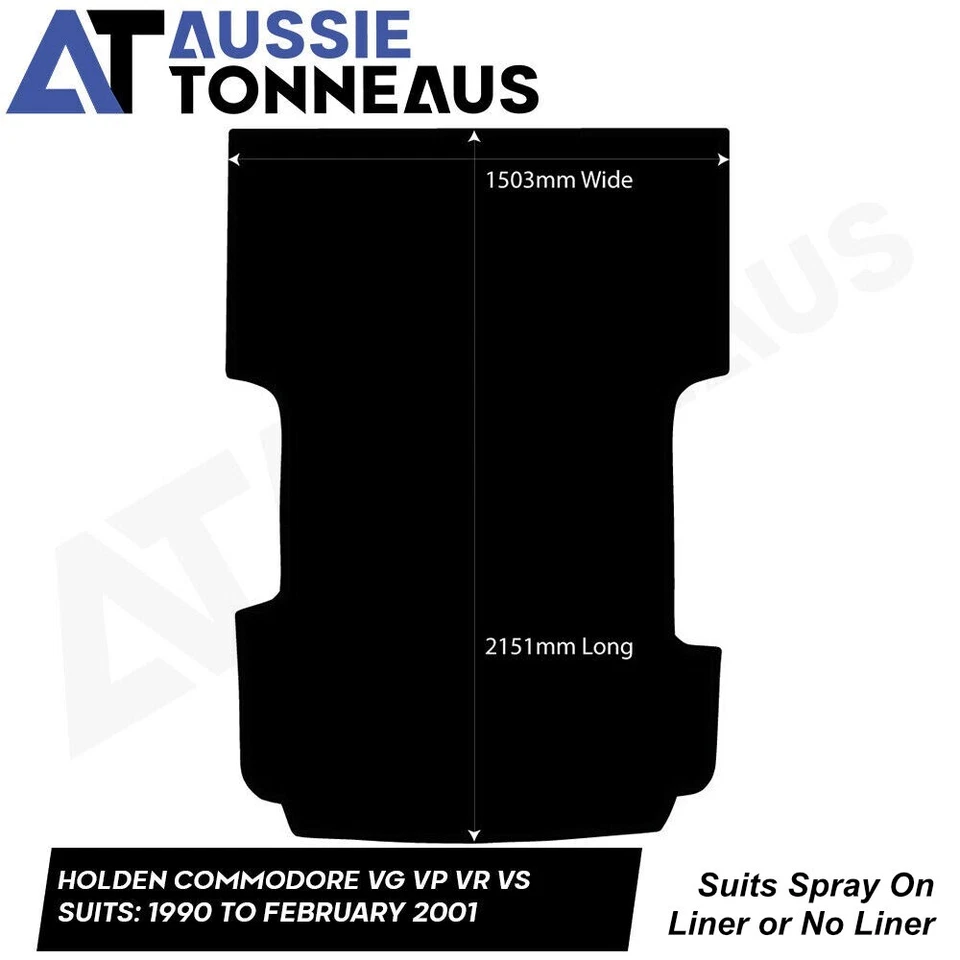 Rubber Mat for Holden Commodore VG - VP - VR - VS Ute - (1990 - Feb 2001) - image 2 of 4