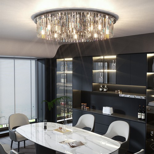 13/20 Light K9 Crystal Chandelier Modern Home Pendant Ceiling Lighting Fixture - Picture 2 of 24