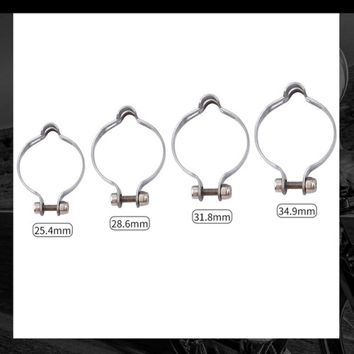 Bicycle Brake Cable Frame Clip Clamp Holder 25.4/28.6/31.8/34.9mm CHROME-Cycling - Picture 10 of 60