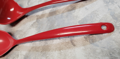 COPCO Servizio Cucchiaio e Mestolo Hutzler Rosso Plastica Melamina Lotto di 2 - Foto 4 di 13