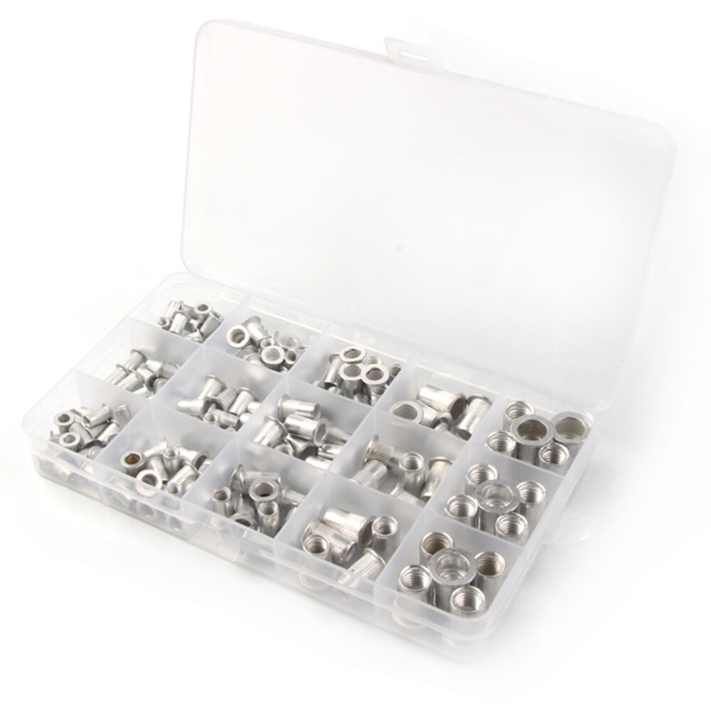 150Pcs aluminum Rivet Nut Rivet Insert Stainless Steel Rivet Nuts eBay