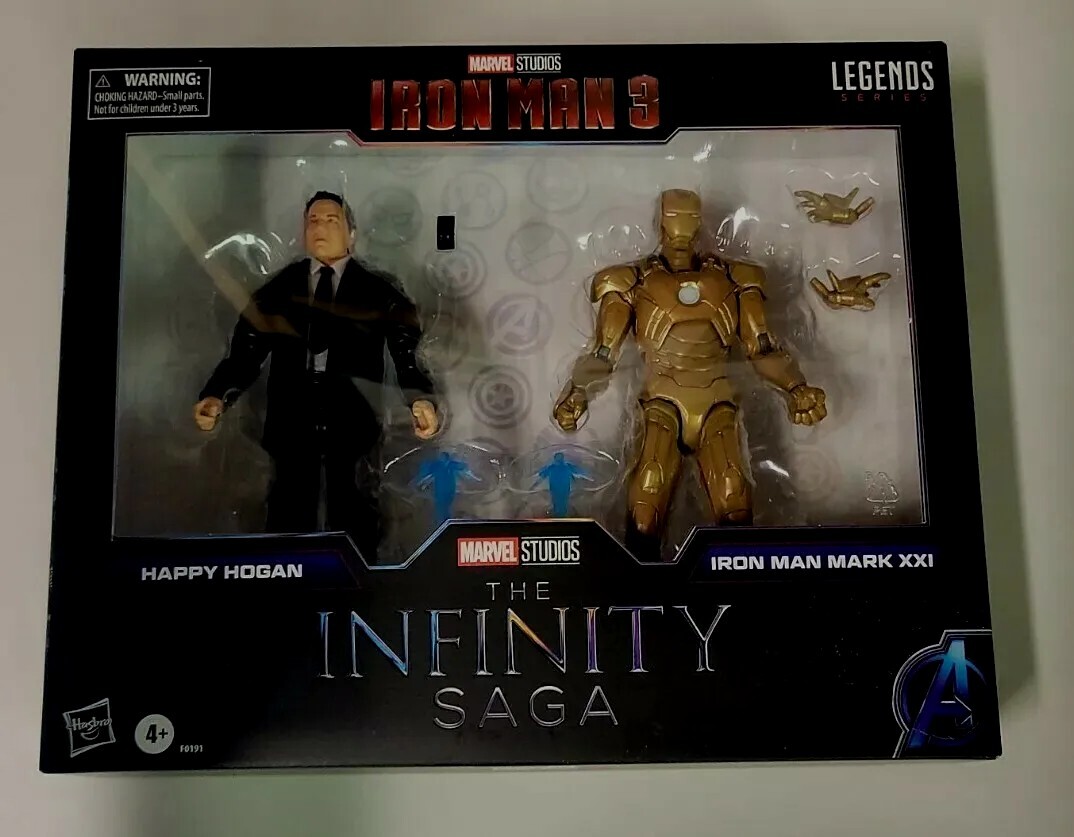 Hasbro Marvel Legends Infinity Saga Series Iron Man 3 Happy Hogan Iron Man Set