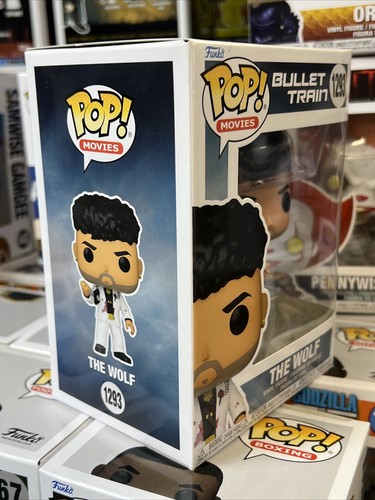 FUNKO Pop! Movies Bullet Train WOLF Bad Bunny w/ Protector Figure #1293 VAULTED - Picture 2 of 7