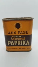 Ann Page 2 Ounce Paprika Spice Tin Advertising New York A&P Tea Co