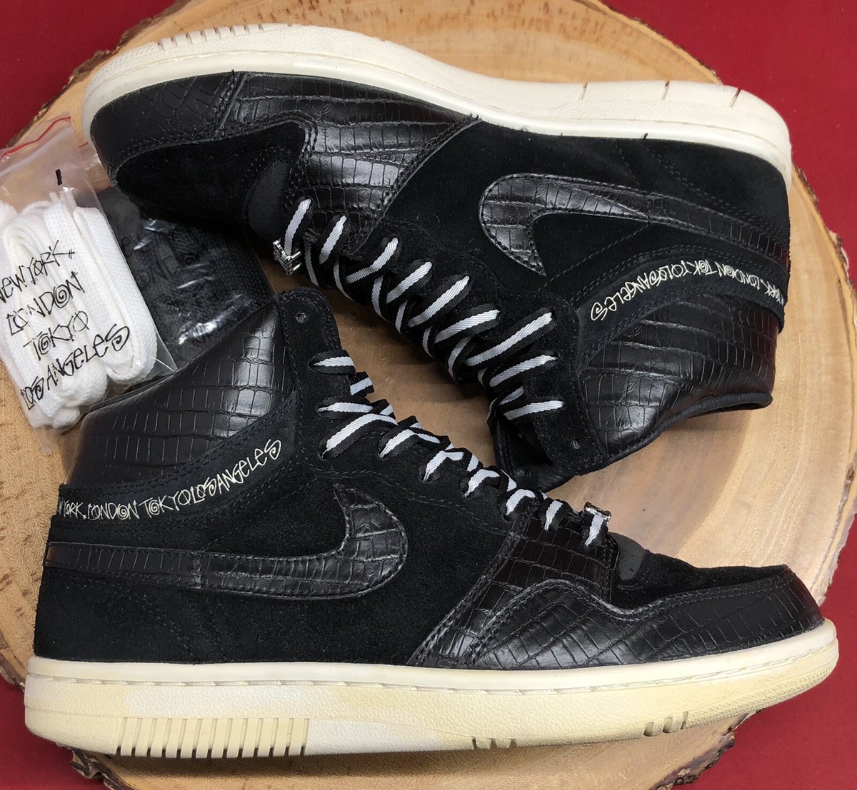 Nike Air Court Force High STUSSY Black Sail Off White Dunk Nike Air Court Force High STUSSY Black Sail Off White Dunk