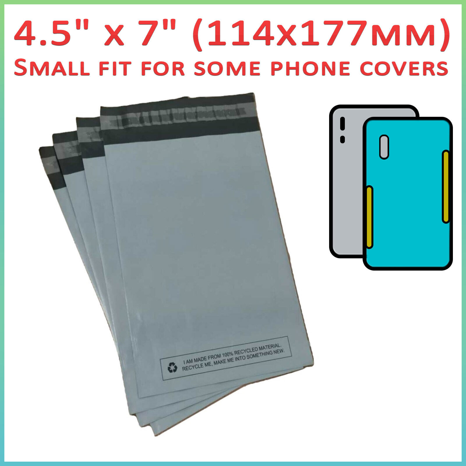 STRONG GREY MAILING POSTAL PLASTIC POLY POSTAGE SHIPPING MAILER PARCEL