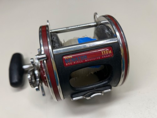 PENN SPECIAL 4/0 SENATOR 113H MULINELLO DA PESCA BUONA RESISTENZA FUNZIONANTE *LA BOBINA HA CREPE* - Foto 8 di 9
