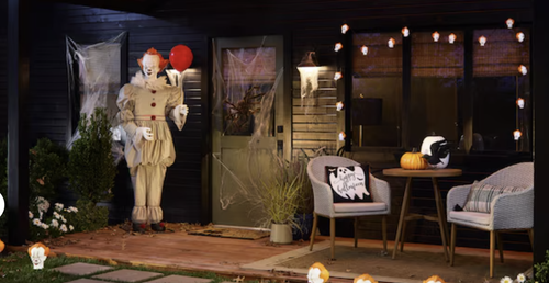 NEW Halloween Horror Penny Wise IT Clown Musical String Lights - Set of 8 - Picture 3 of 7